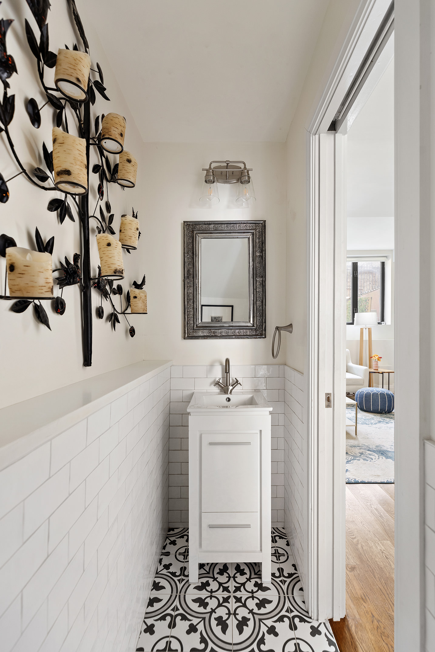 657 West 183rd Street Manhattan, NY 10033 - Photo 7 of 22 a bathroom with a sink a toilet and shower