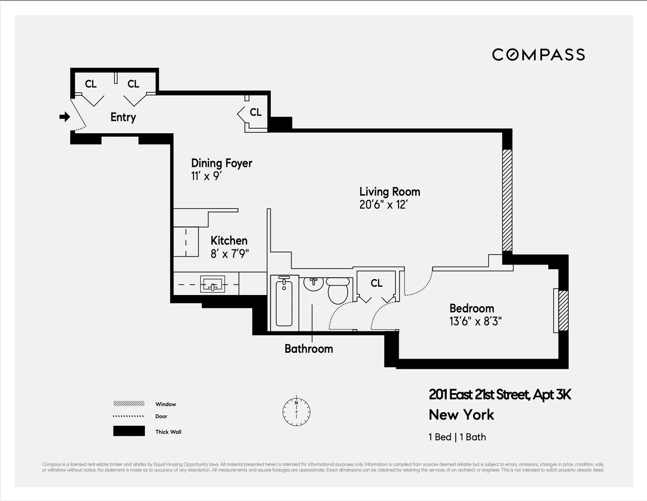 $4,500 | 201 East 21st Street, Unit 3K | Gramercy