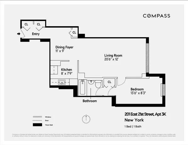 $4,600 | 201 East 21st Street, Unit 3K | Gramercy