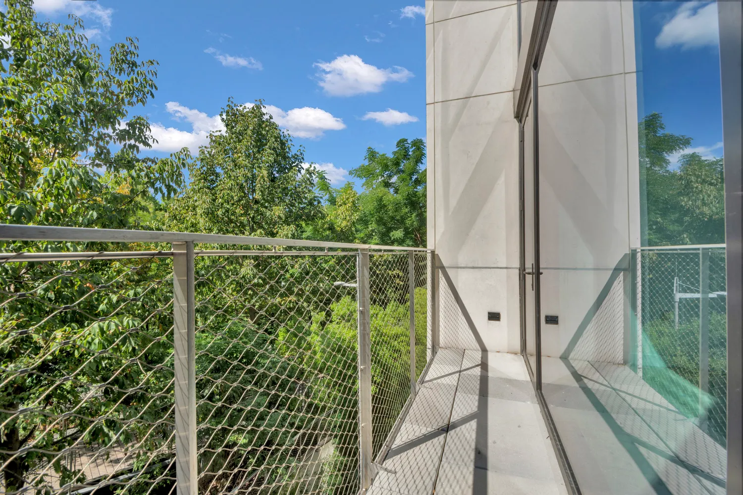 a view of a multi story building