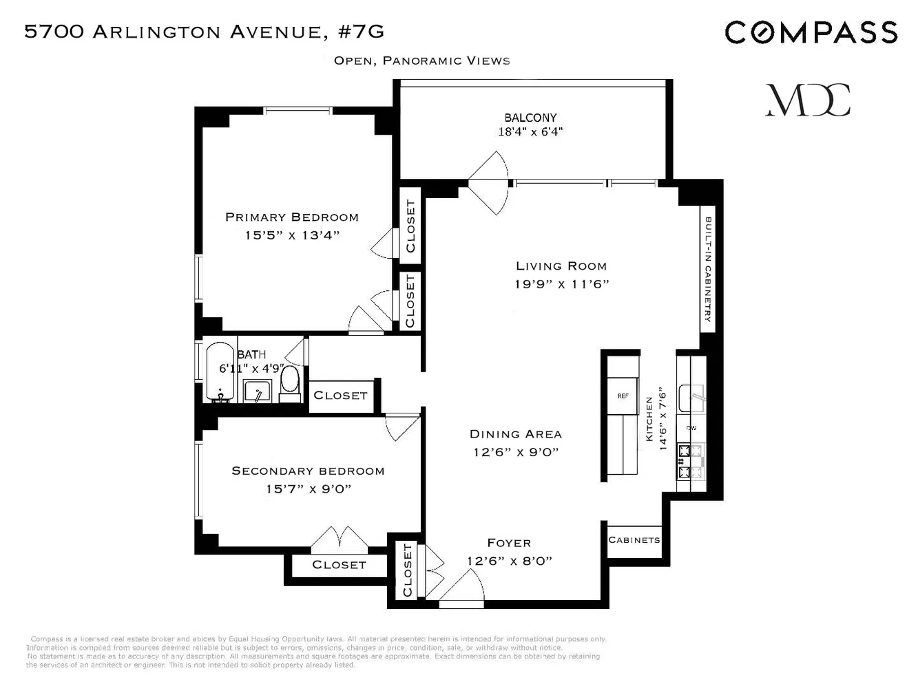 $445,000 | 5700 Arlington Avenue, Unit 7G | North Riverdale