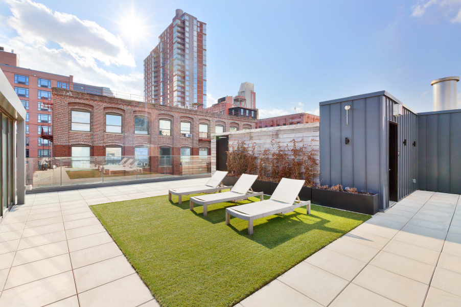 51 Jay Street, Unit 5J Brooklyn, NY 11201 - Photo 19 of 23 a view of pool with outdoor seating and city view