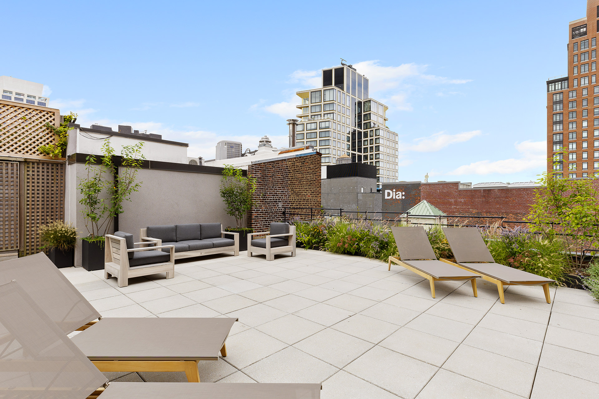 525 West 22nd Street, Unit 3AF Manhattan, NY 10011 - Photo 22 of 25 a view of a terrace with sitting area