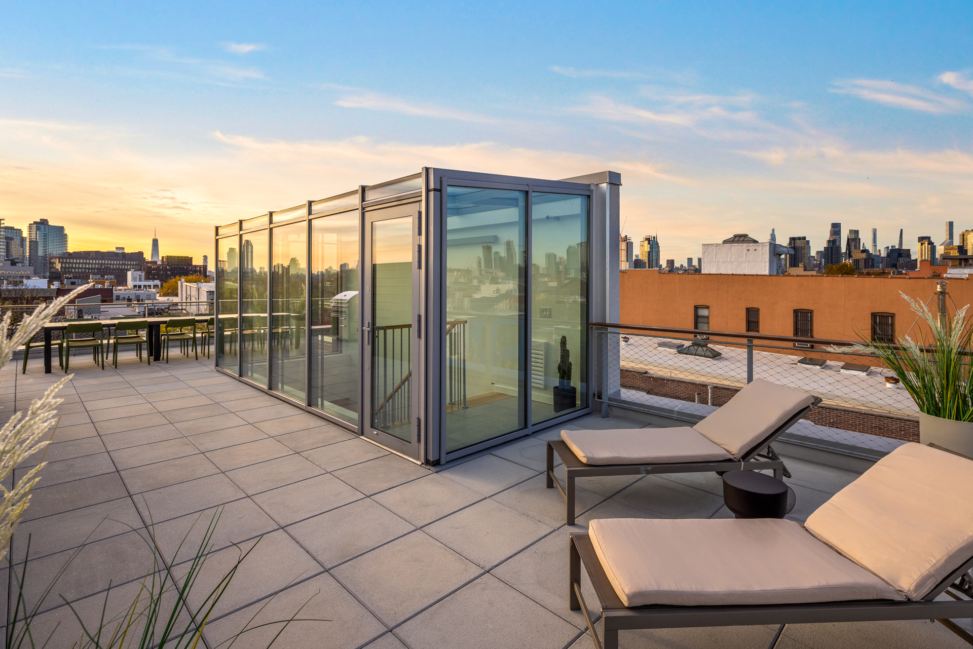 584 Leonard Street, Unit PHB Brooklyn, NY 11222 - Photo 18 of 22 a view of a terrace with furniture