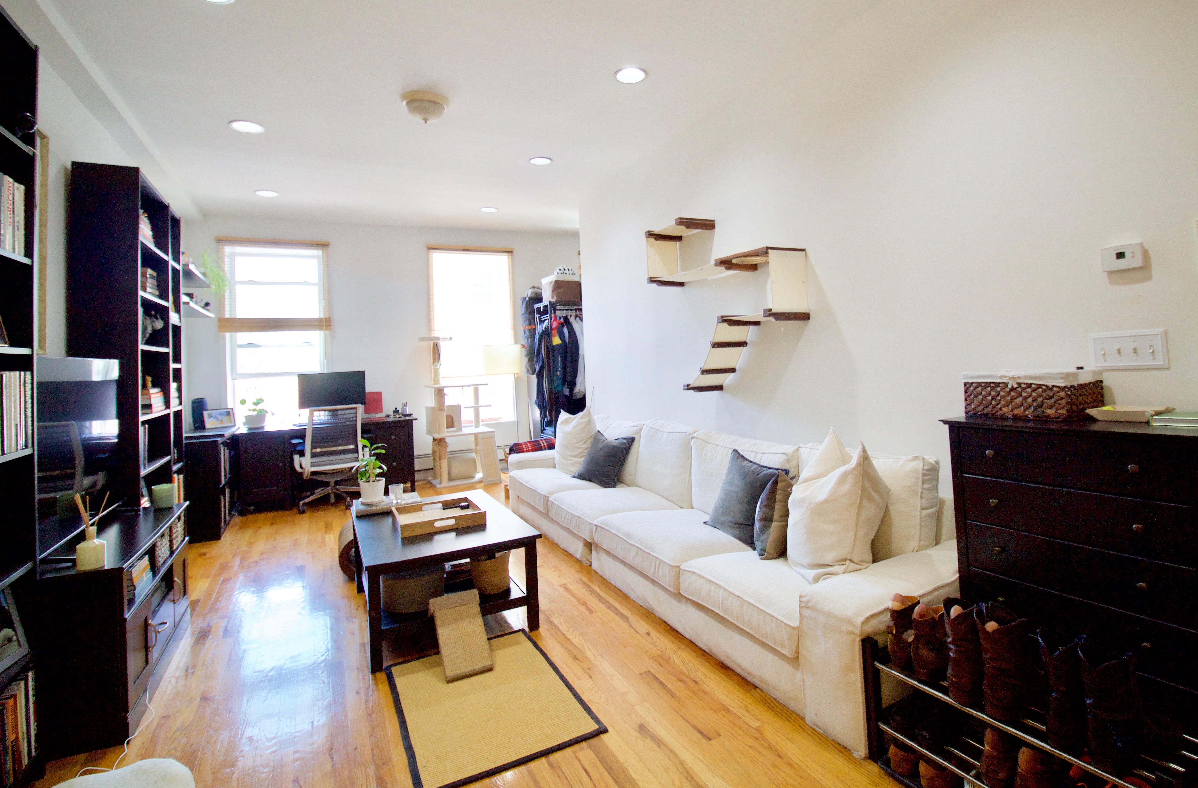 627 Baltic Street, Unit 2 Brooklyn, NY 11217 - Photo 13 of 32 a living room with furniture and a flat screen tv