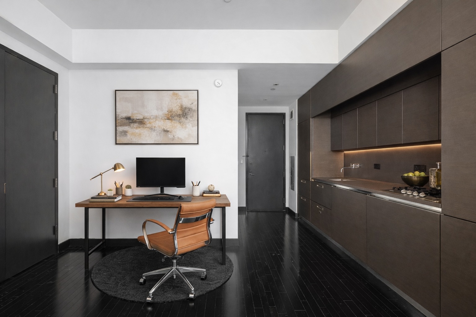20 Pine Street, Unit 2410 Manhattan, NY 10005 - Photo 2 of 6 a workspace with furniture and window