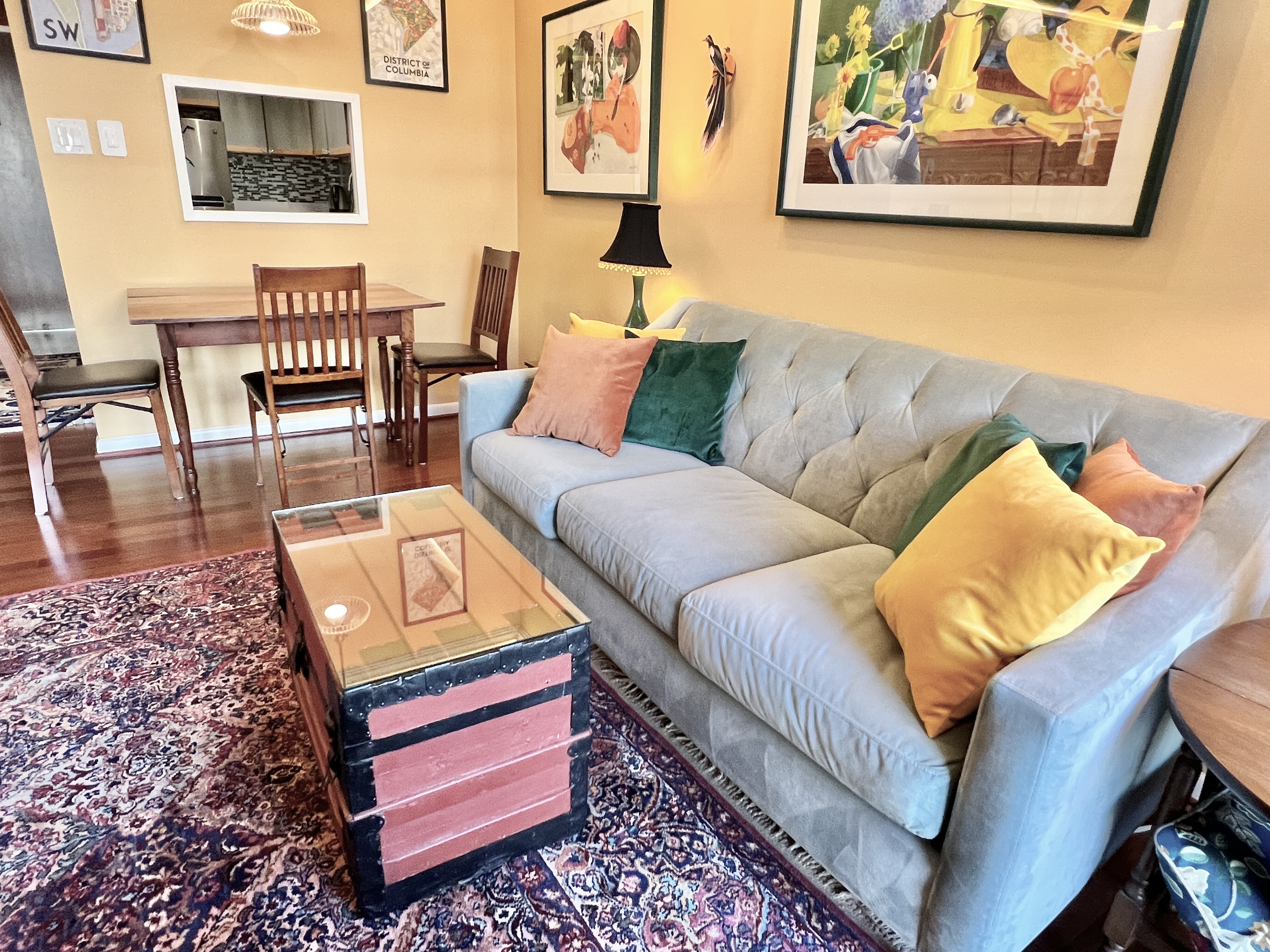 520 N Street Southwest, Unit S112 Washington, DC 20024 - Photo 3 of 40 a living room with furniture and a rug