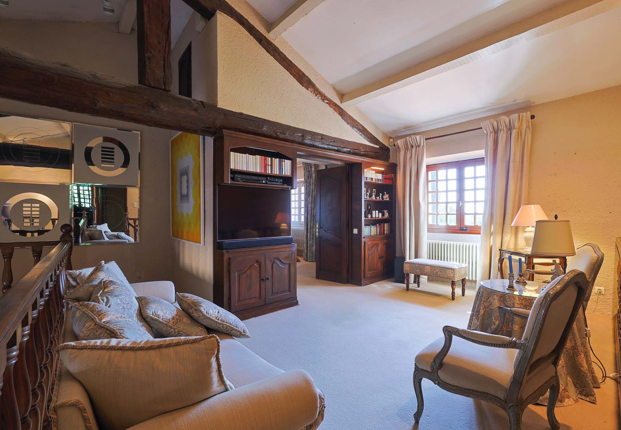 Le Vieux Moulin Provence-Alpes-Côte d’Azur, undefined 83630 - Photo 21 of 21 a living room with furniture and a flat screen tv