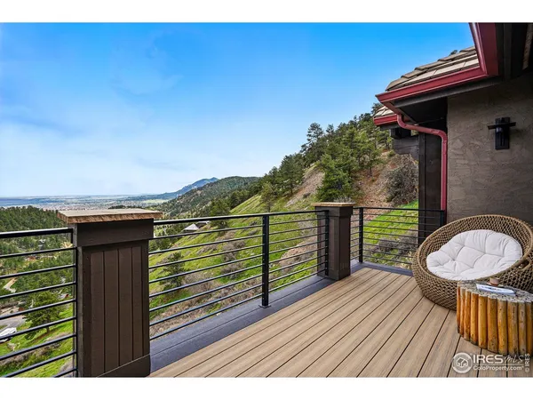 a view of outdoor space and deck