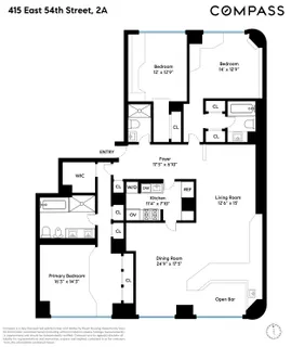 $1,800,000 | 415 East 54th Street, Unit 2A | Sutton Place