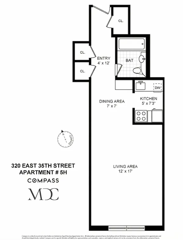 $2,900 | 320 East 35th Street, Unit 5H | Murray Hill