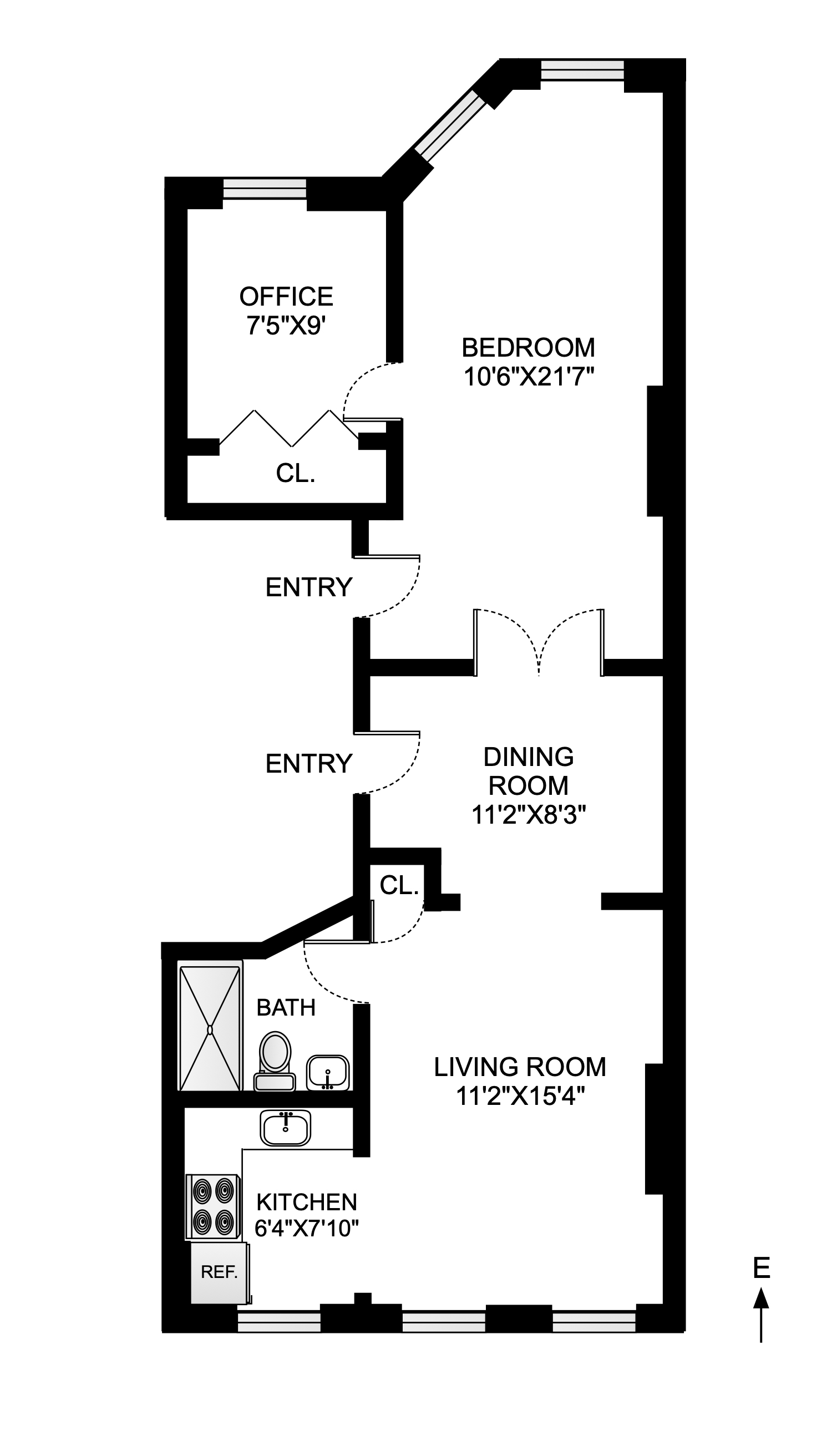 316 Lewis Avenue, Unit 2 Brooklyn, NY 11221 - Photo 8 of 8 a picture of a wall and mirror