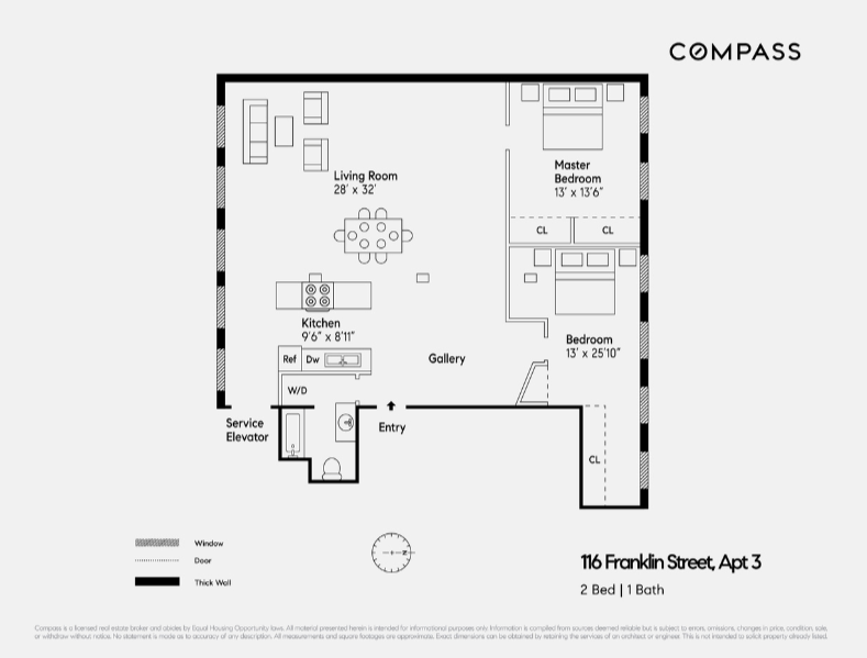 116 Franklin Street, Unit 3 Manhattan, NY 10013 - Photo 9 of 9 view of cabinet