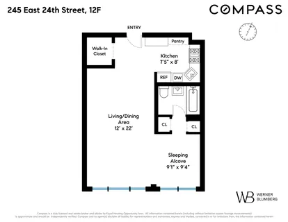 $520,000 | 245 East 24th Street, Unit 12F | Kips Bay