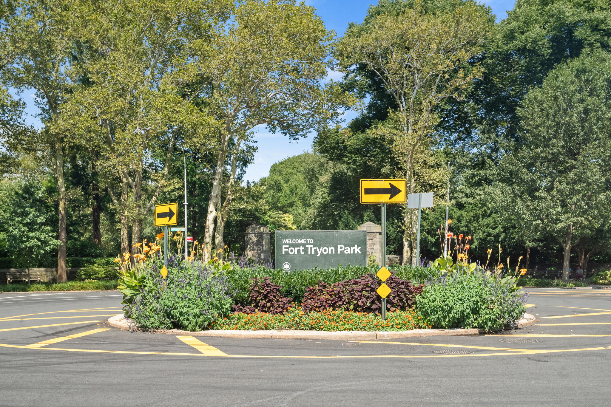 900 West 190th Street, Unit 11J Manhattan, NY 10040 - Photo 13 of 15 a view of a park that has large trees