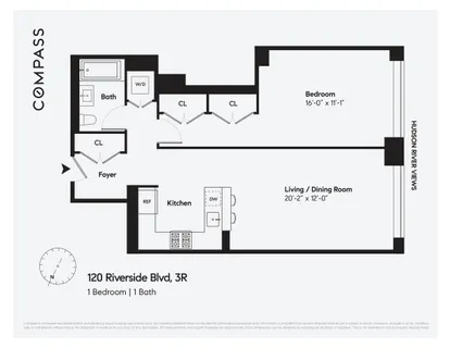 $1,100,000 | 120 Riverside Boulevard, Unit 3R | Upper West Side