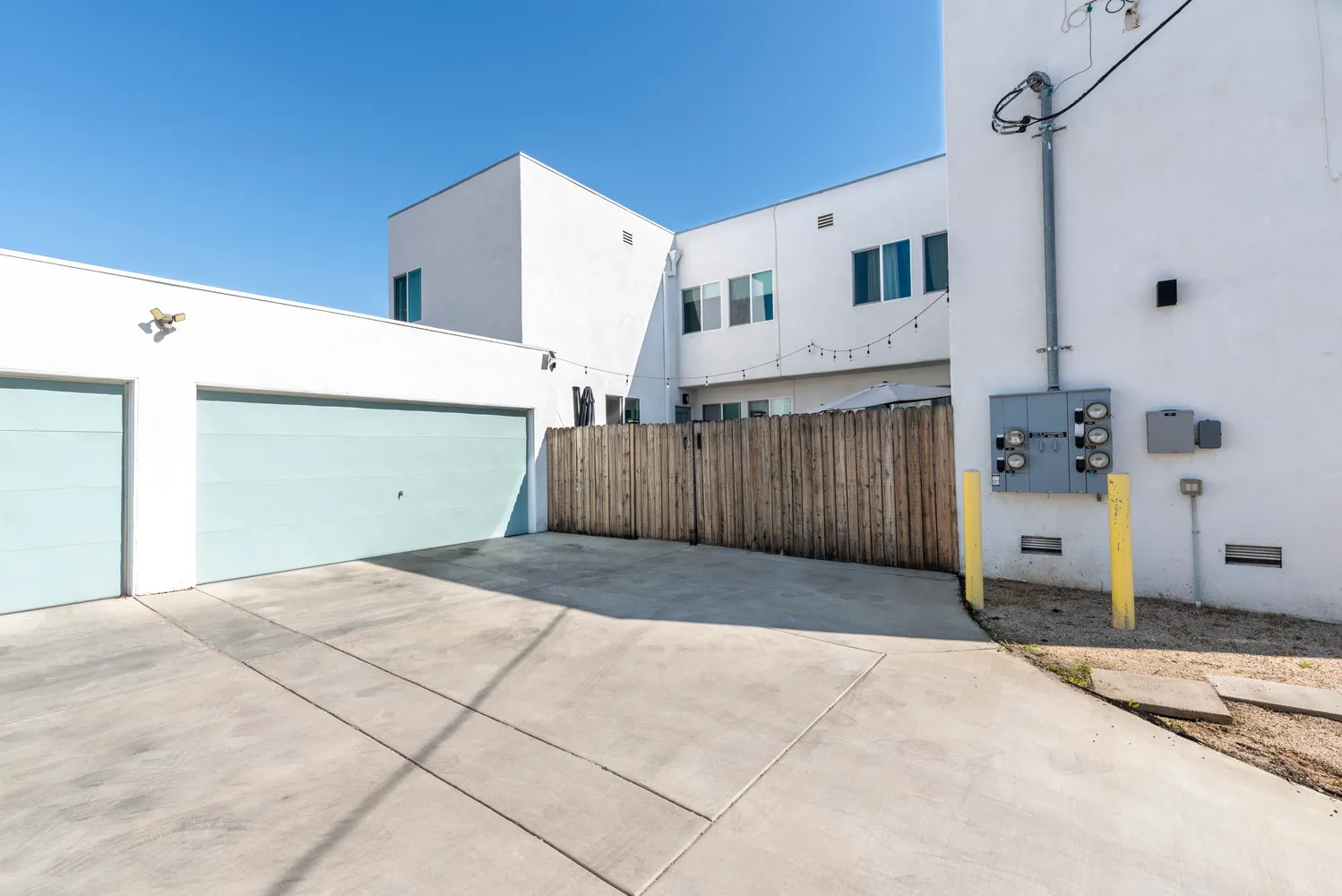 a view of a building with a balcony