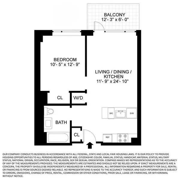$979,000 | 505-513 West 43rd Street, Unit 6K | Hell's Kitchen