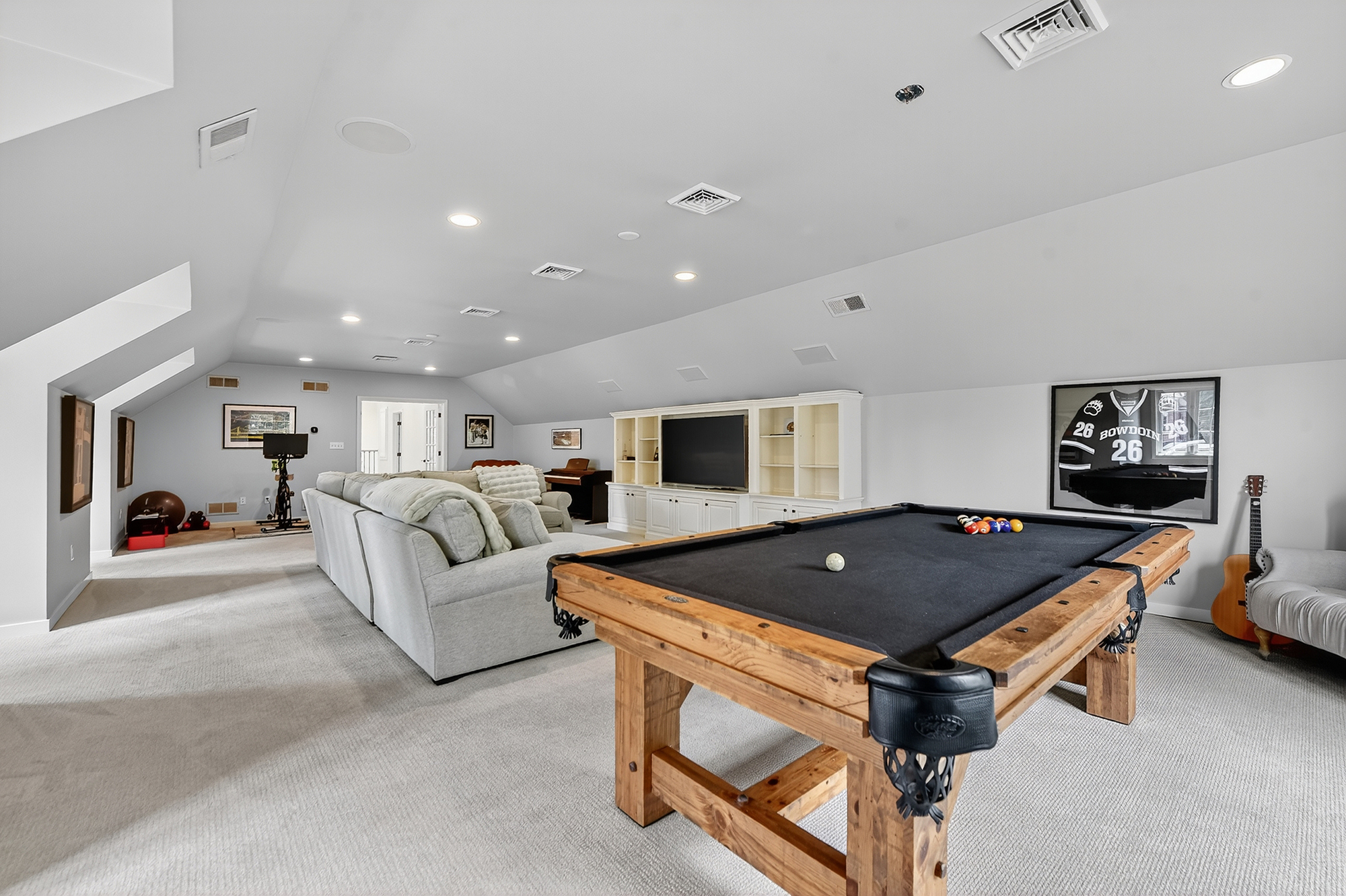 1205 Beaver Road Sewickley, PA 15143 - Photo 74 of 94 a living room with furniture a table and a flat screen tv