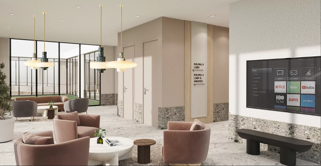 218 Front Street, Unit 231 Brooklyn, NY 11201 - Photo 22 of 35 a living room with furniture and a large window