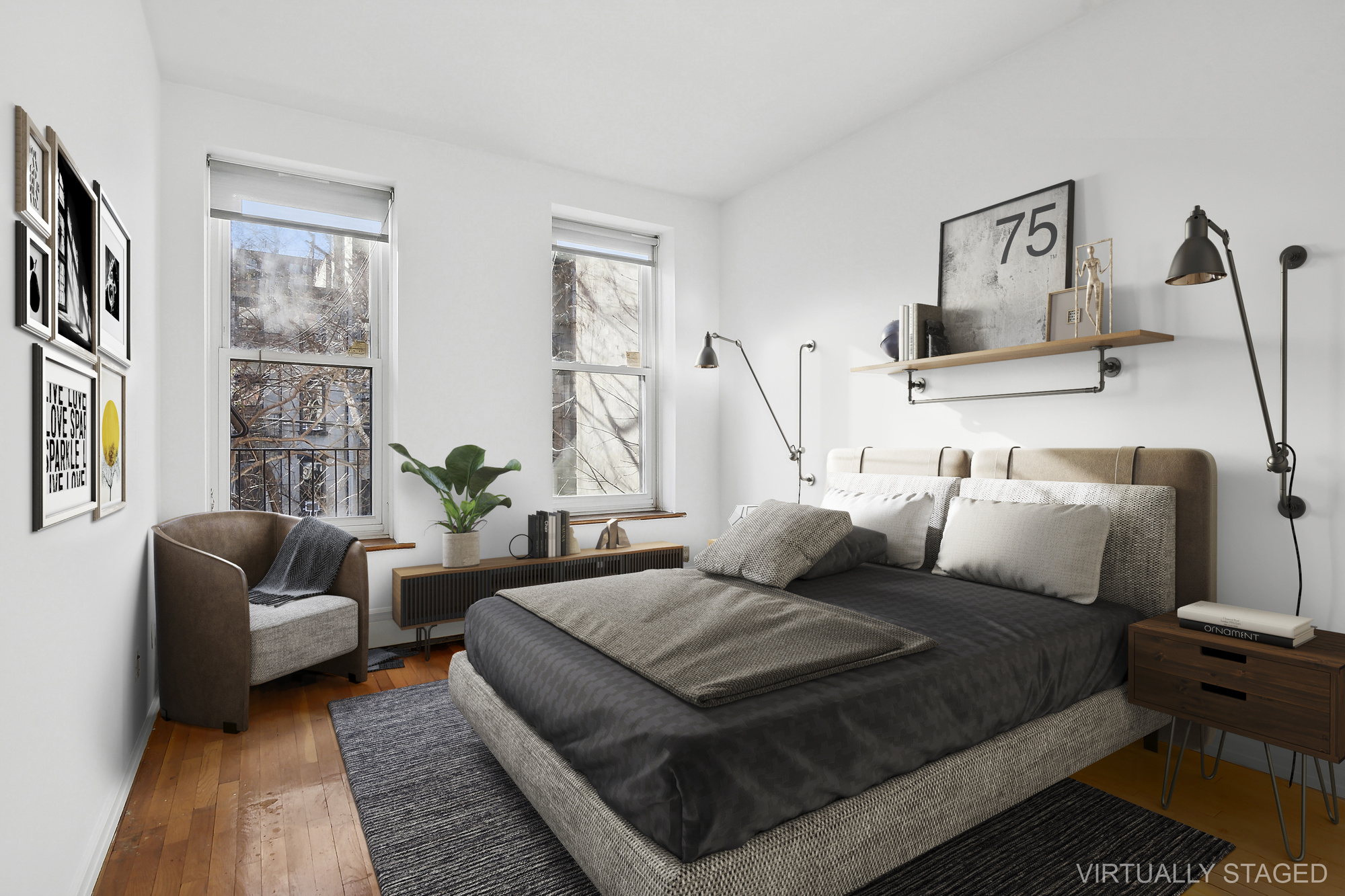 426 13th Street, Unit 2C Brooklyn, NY 11215 - Photo 5 of 13 a bedroom with furniture and a couch