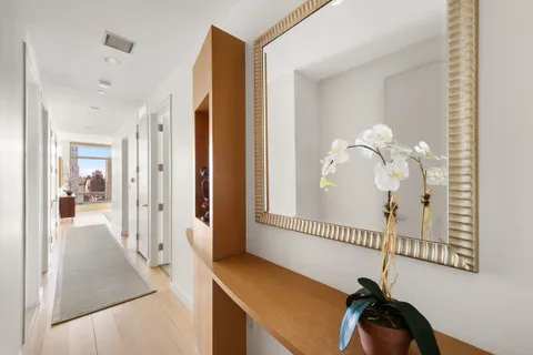 a view of a hallway with interior of the house