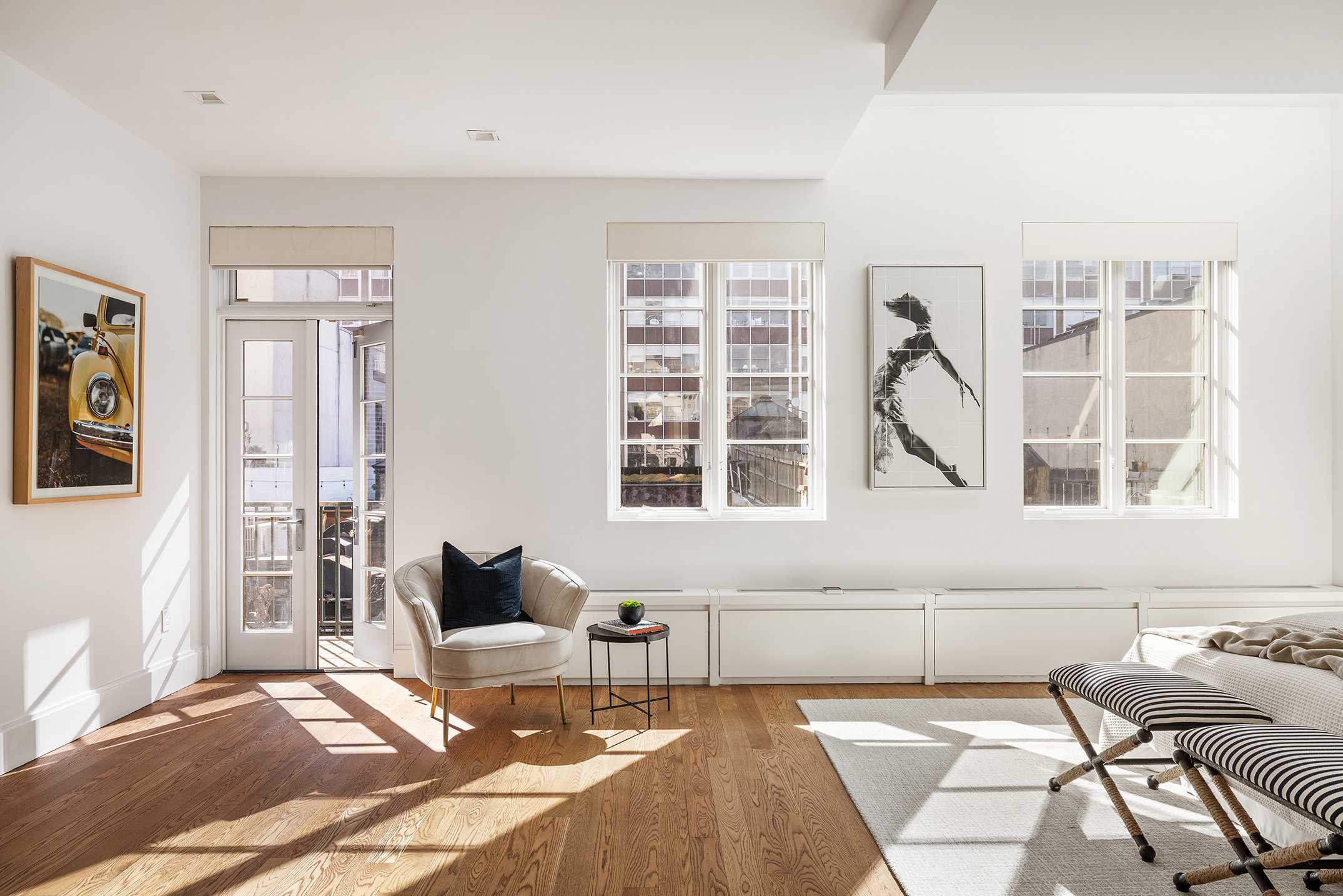 41 Warren Street, Unit 6 Manhattan, NY 10007 - Photo 10 of 23 a living room with furniture and windows