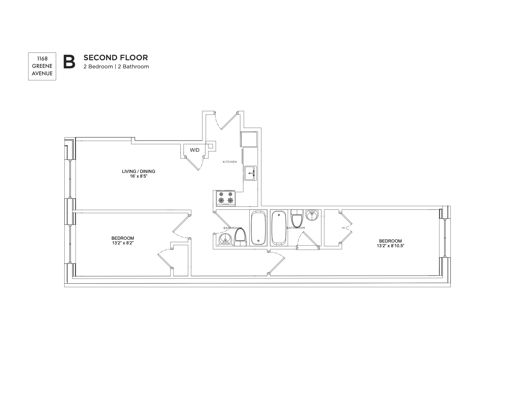 1168 Greene Avenue, Unit 2B Brooklyn, NY 11221 - Photo 11 of 11 a picture of a bench