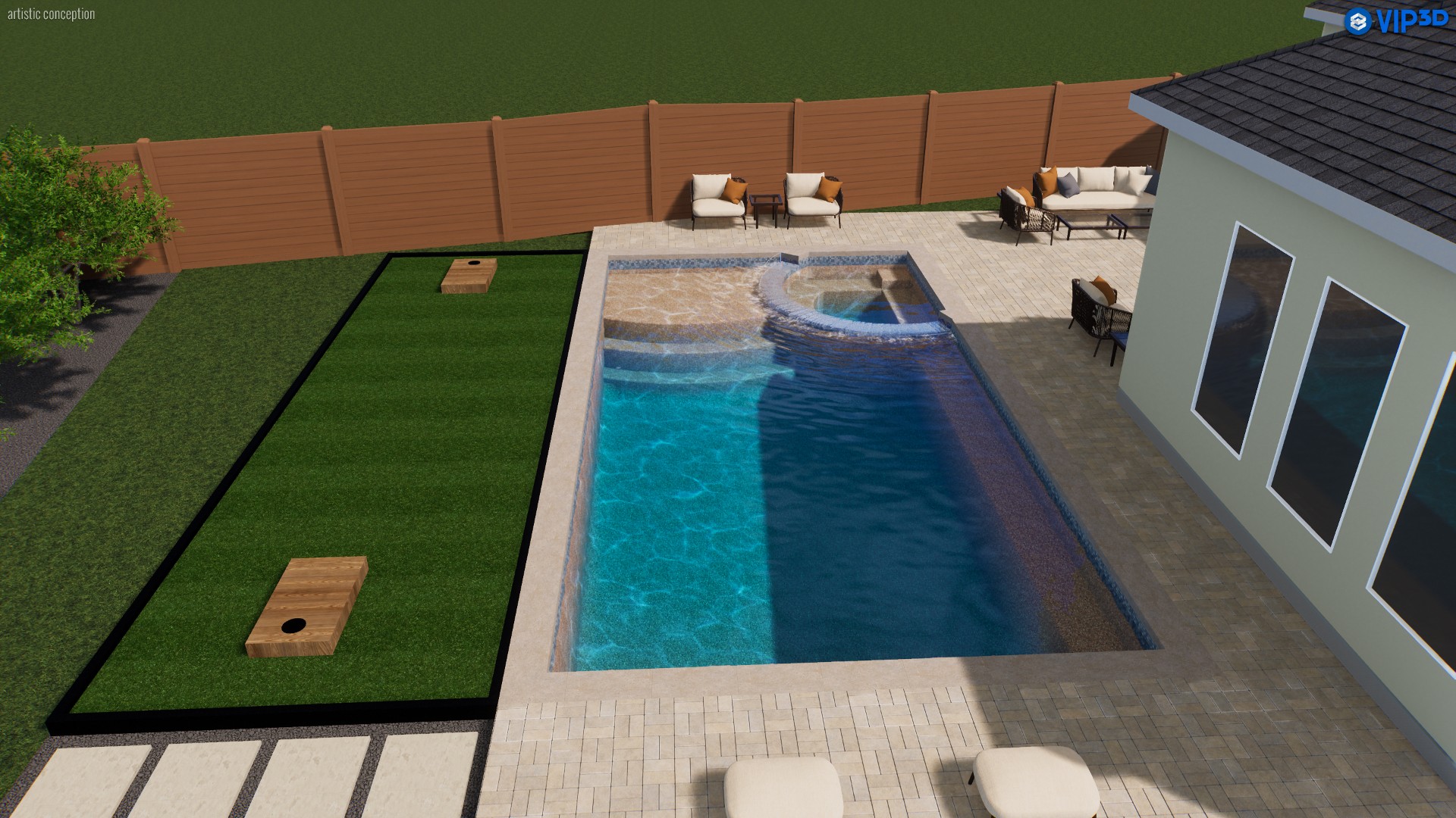 10608 Pointe View Drive Austin, TX 78738 - Photo 42 of 46 swimming pool view with a outdoor seating