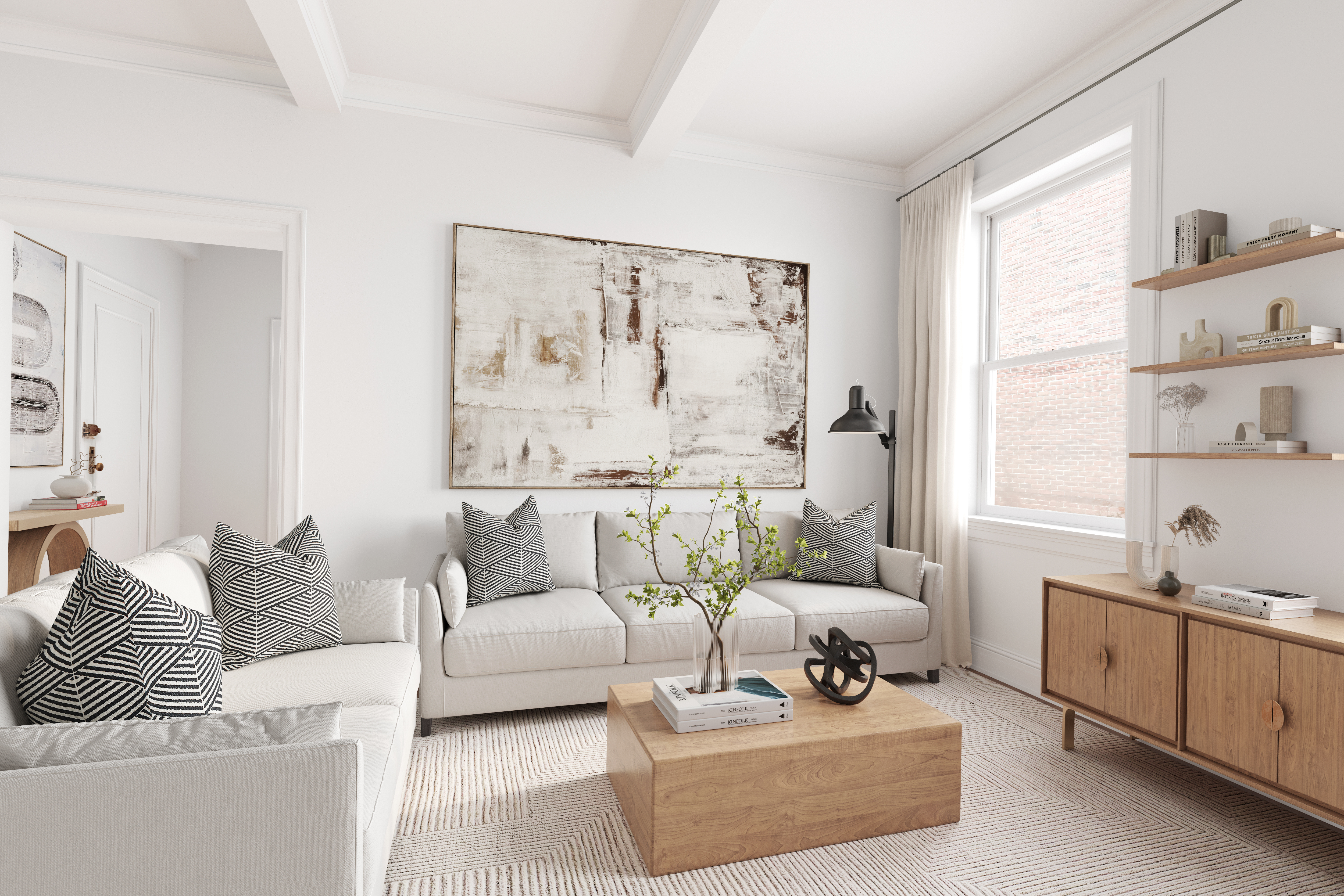 16 East 98th Street, Unit 8D Manhattan, NY 10029 - Photo 2 of 11 a living room with furniture and a large window