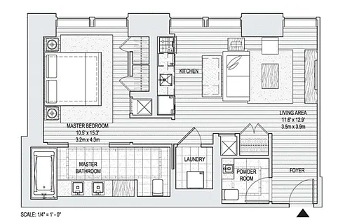 a front view of a building