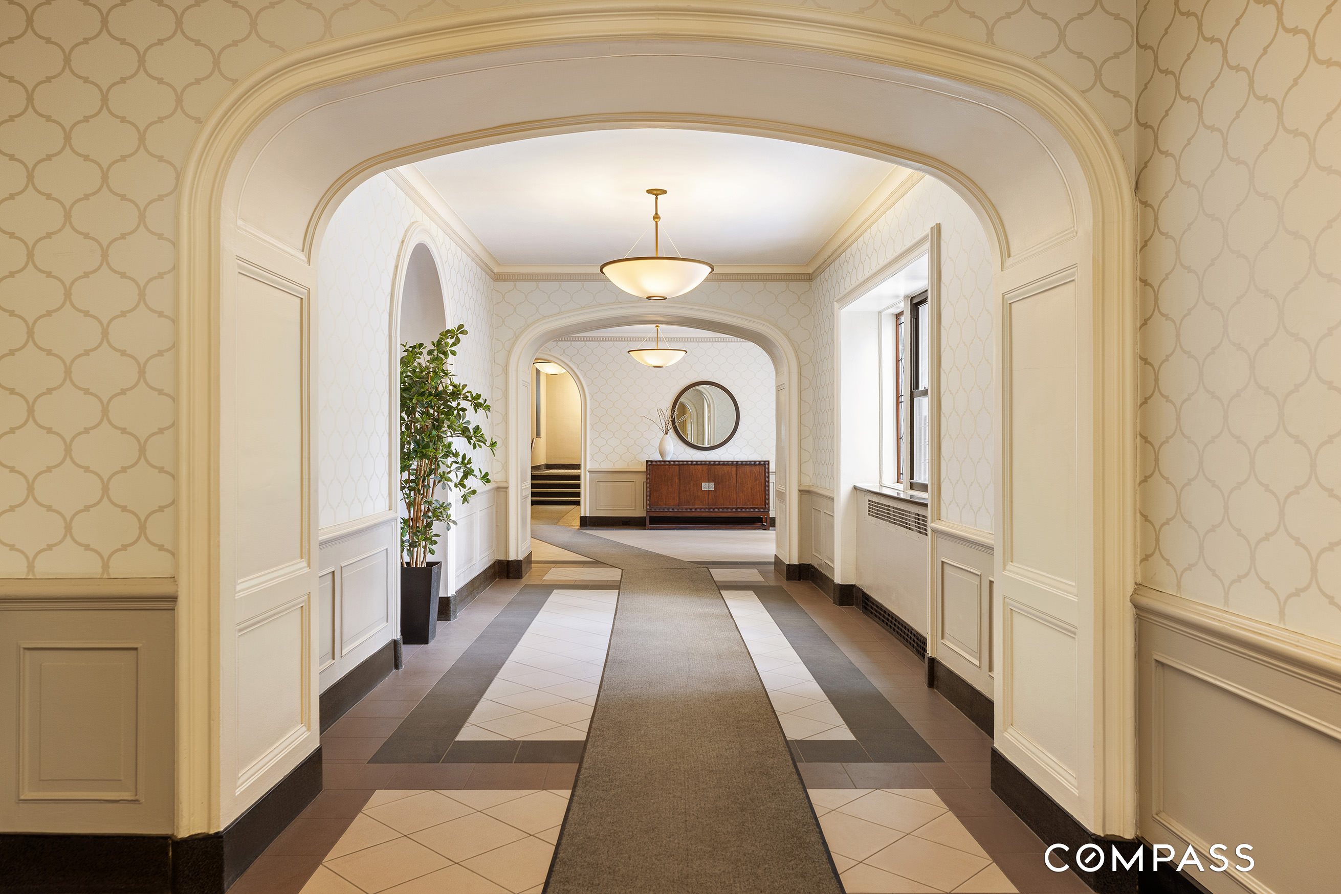 45 Plaza Street West, Unit 1F Brooklyn, NY 11217 - Photo 8 of 10 a view of a hallway with windows