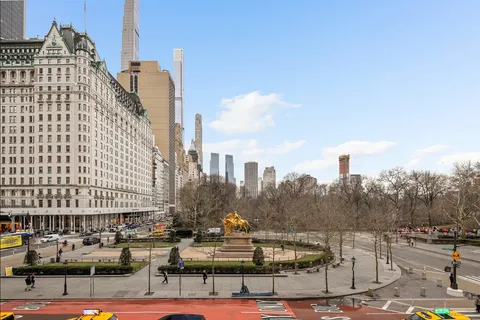 a view of a city with tall buildings