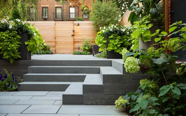 a front view of a house