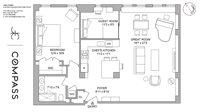 340 West 57th Street, Unit 7G Manhattan, NY 10019 - Photo 10 of 11