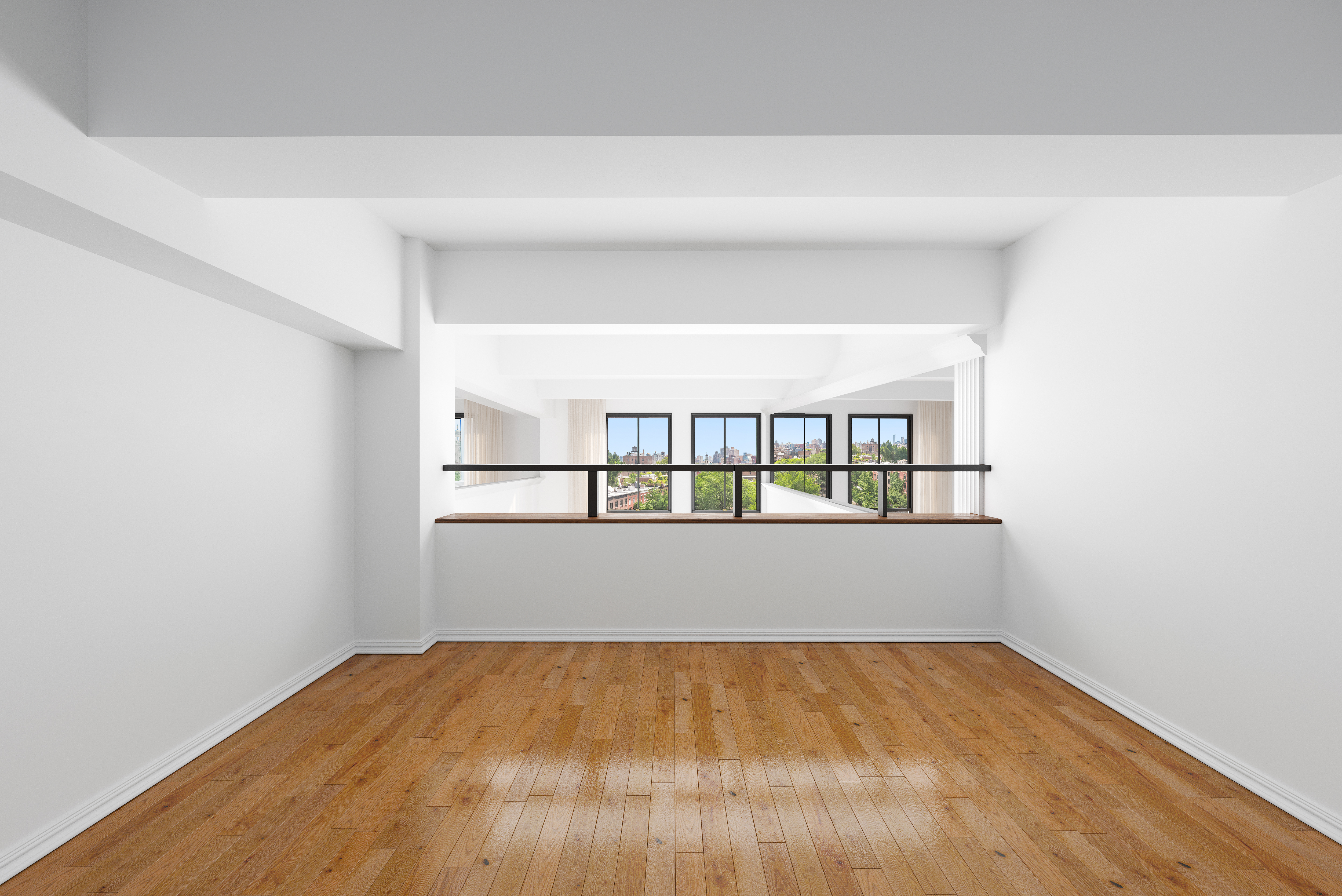 421 Hudson Street, Unit 504 Manhattan, NY 10014 - Photo 8 of 14 wooden floor in an empty room