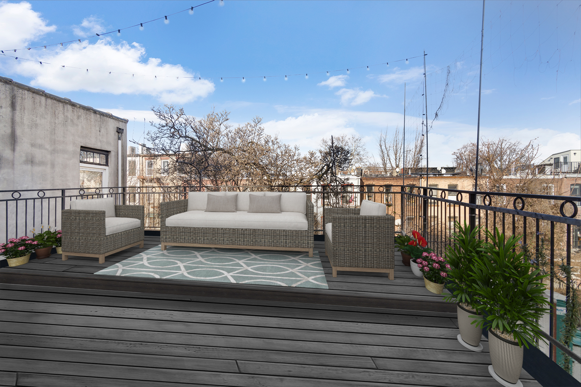 875 Saint Marks Avenue, Unit 2B Brooklyn, NY 11213 - Photo 7 of 10 a view of a terrace with sitting area