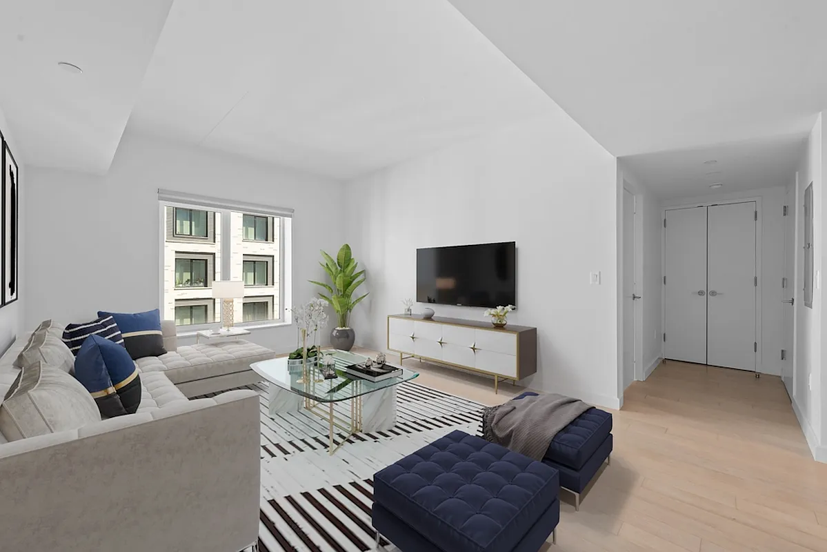 350 Clarkson Avenue, Unit 522 Brooklyn, NY 11226 - Photo 3 of 21 a living room with furniture and a flat screen tv