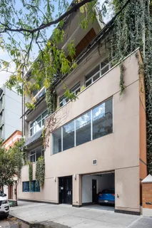 a building view with a outdoor space