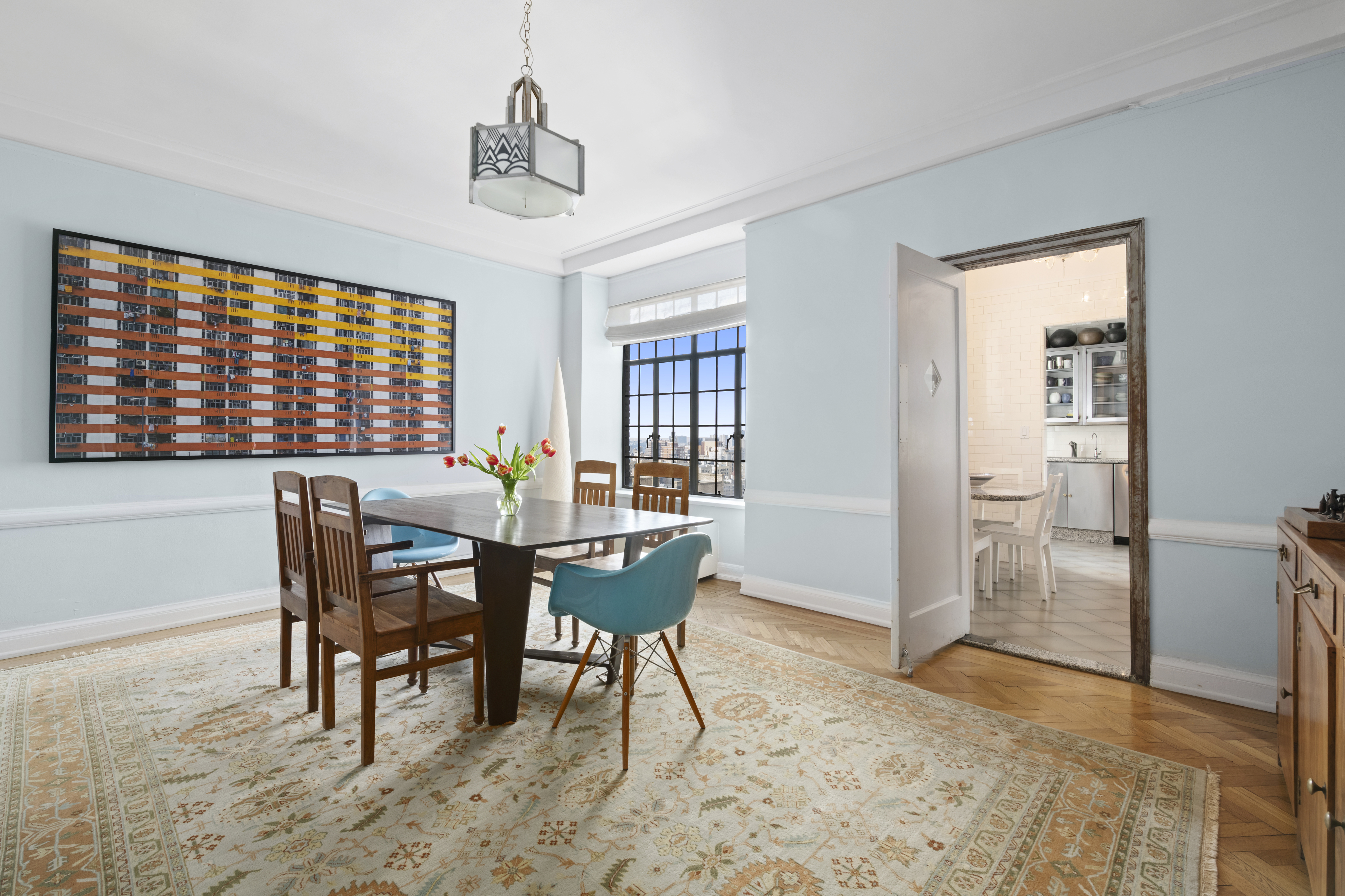 300 Central Park West, Unit 21G Manhattan, NY 10024 - Photo 6 of 21 a view of a dining room with furniture and window