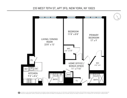 $1,295,000 | 235 West 70th Street, Unit 3FG | Upper West Side