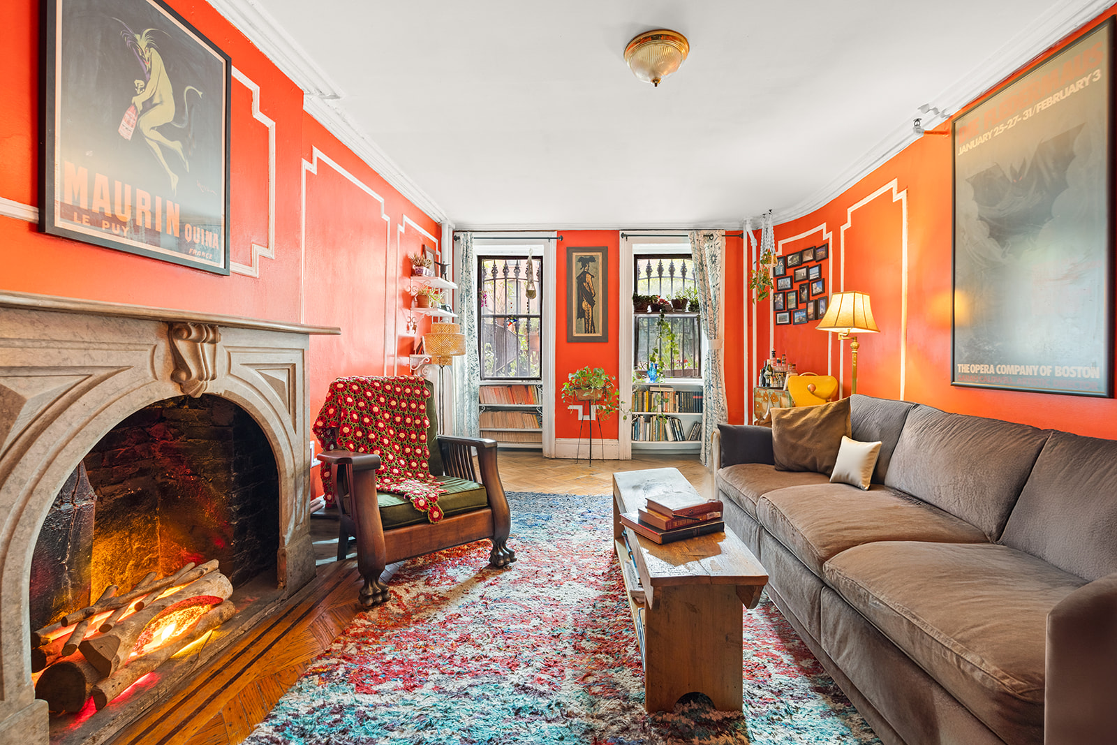 33 Park Place Brooklyn, NY 11217 - Photo 2 of 18 a living room with furniture and a large window
