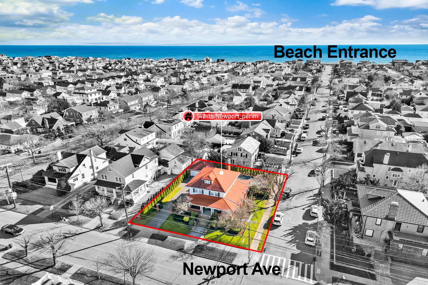 a view of a chairs and table in a backyard