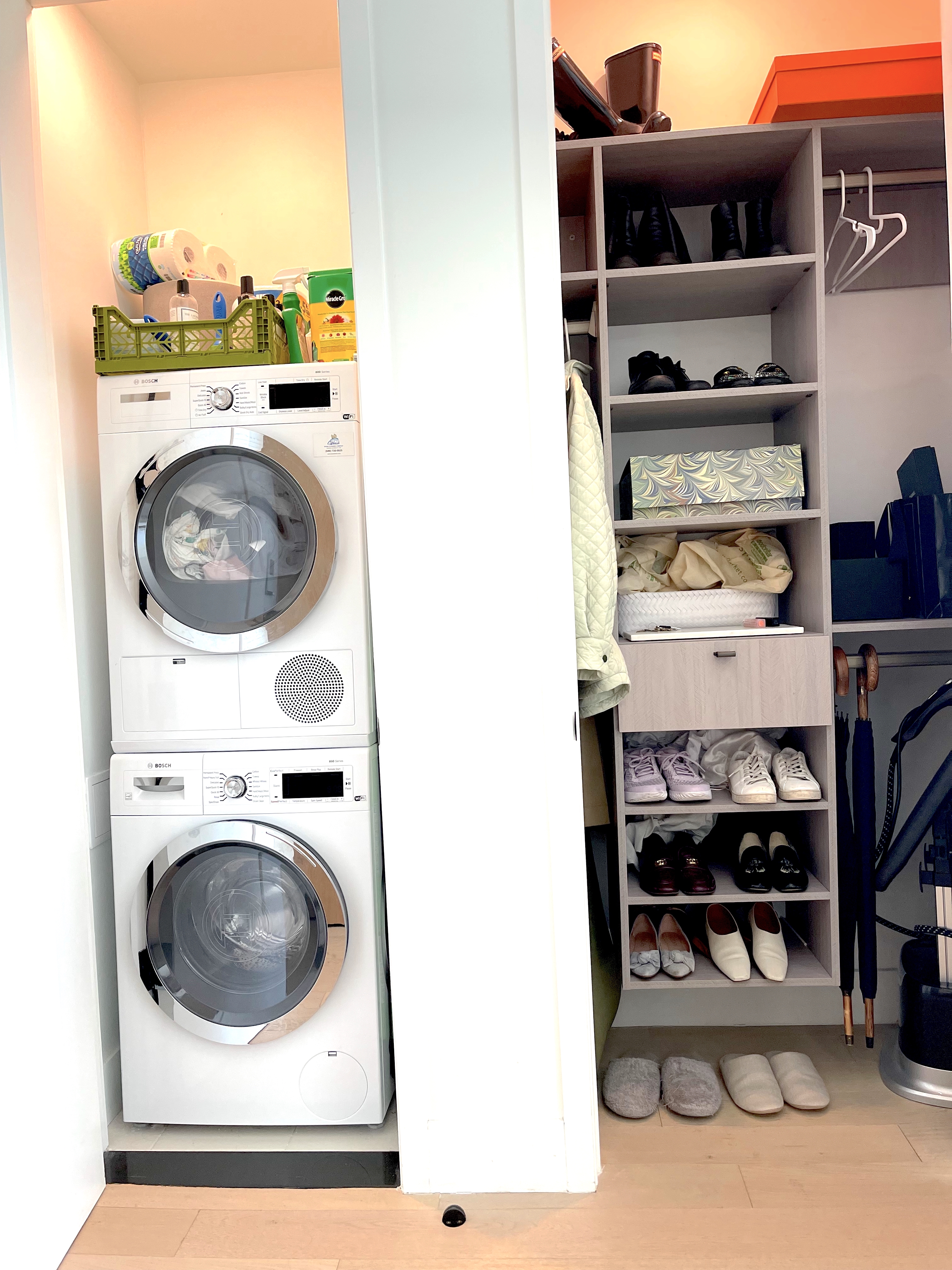 4507 Court Square West, Unit 10E Queens, NY 11101 - Photo 12 of 14 a utility room with dryer and washer