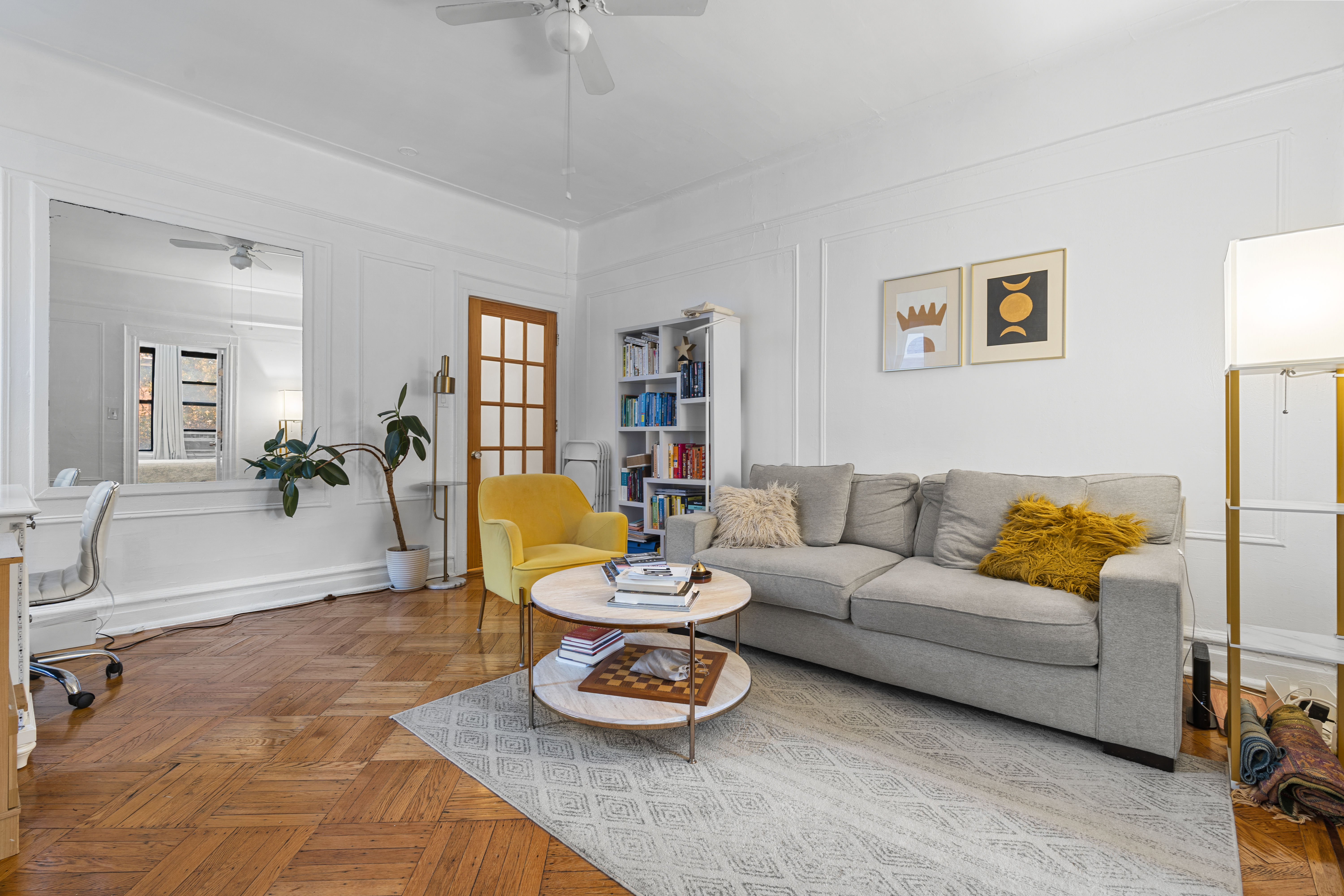 42 St Nicholas Avenue Brooklyn, NY 11237 - Photo 4 of 8 a living room with furniture and a wooden floor