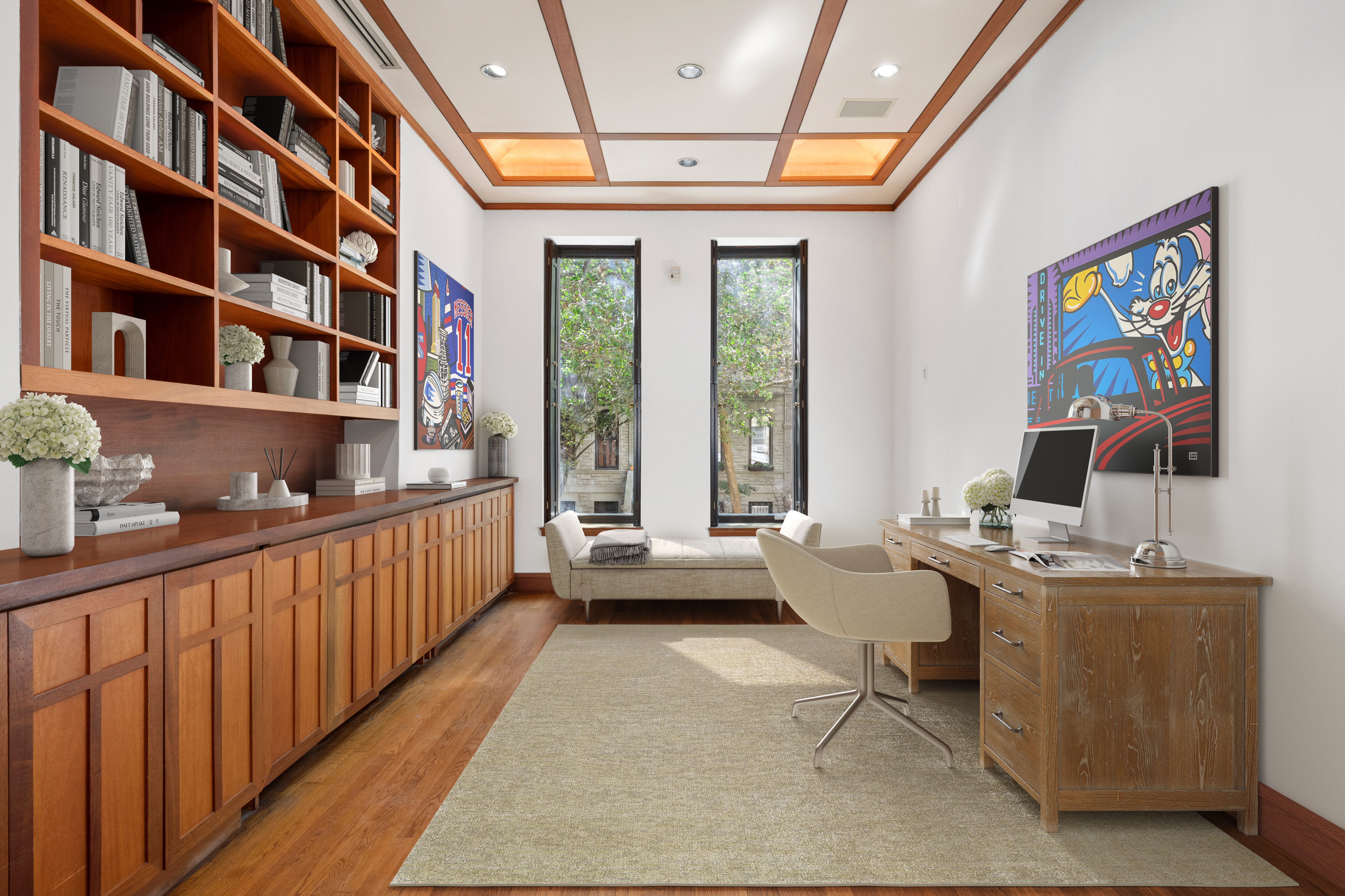 313 West 102nd Street Manhattan, NY 10025 - Photo 9 of 36 a living room with furniture and a large window