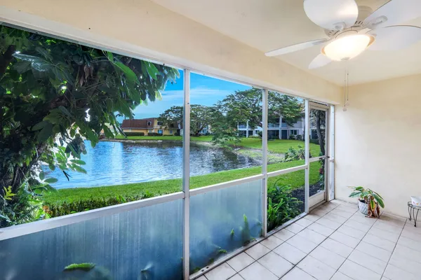 a view of a backyard with garden