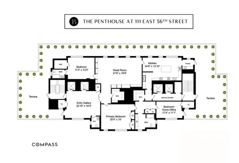 $3,500,000 | 111 East 56th Street, Unit PH19 | Midtown East