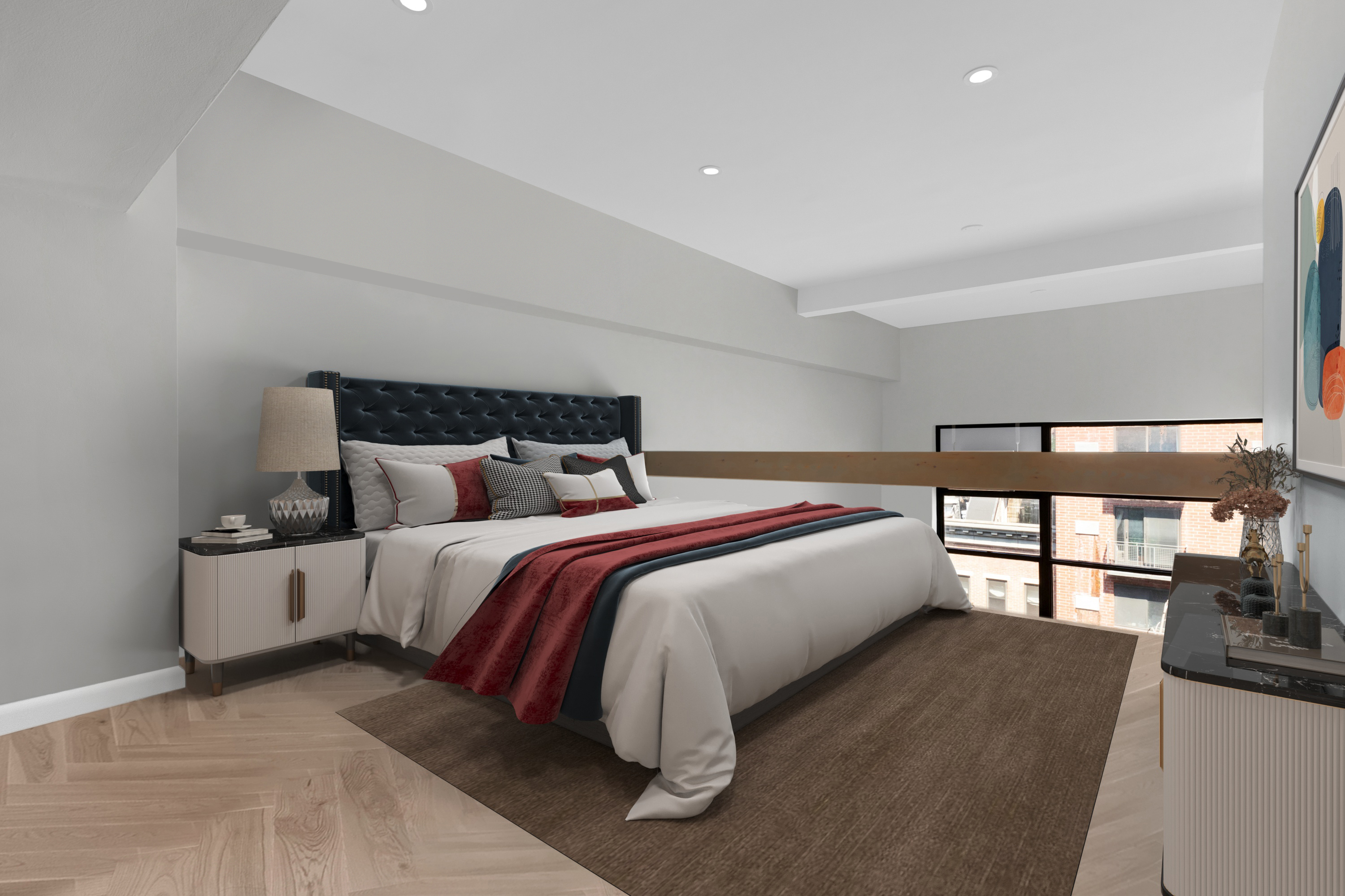 350 East 62nd Street, Unit 4Q Manhattan, NY 10065 - Photo 4 of 6 a bed room with a bed and with chair