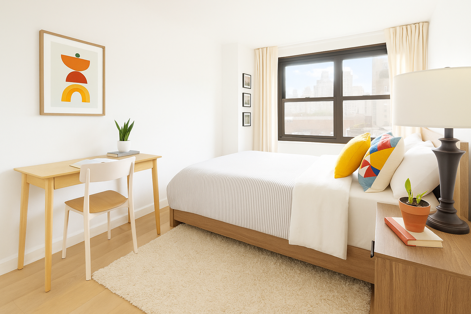 7 East 14th Street, Unit 1115 Manhattan, NY 10003 - Photo 3 of 6 a bedroom with a bed and a window